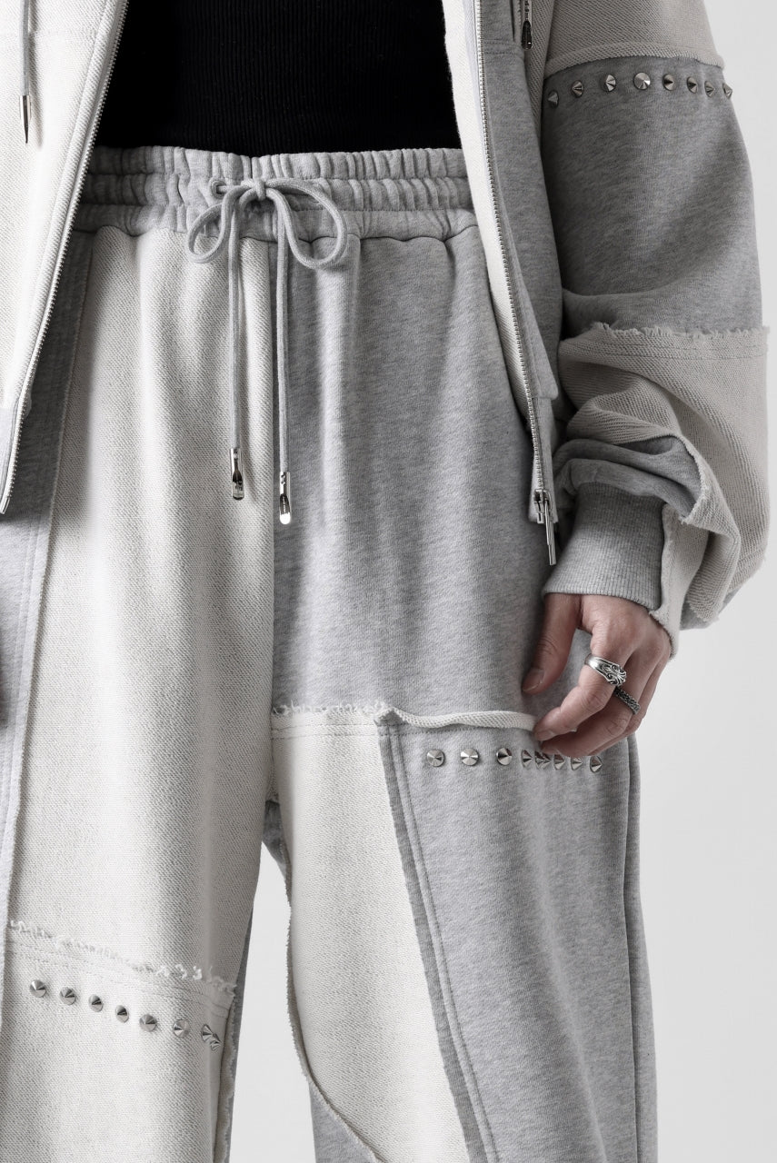Feng Chen Wang PANELLED STRAIGHT SWEATPANTS (GREY) - Image 46
