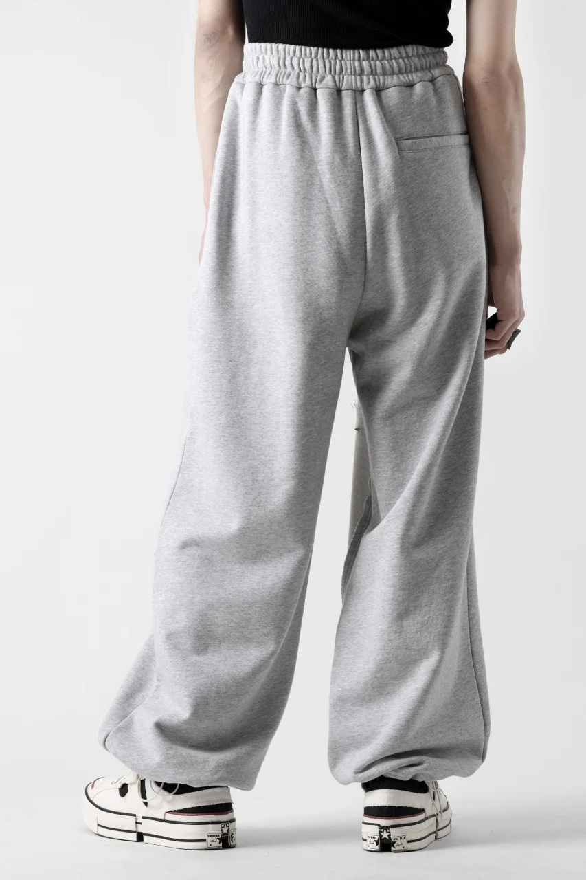 Feng Chen Wang PANELLED STRAIGHT SWEATPANTS (GREY) - Image 5