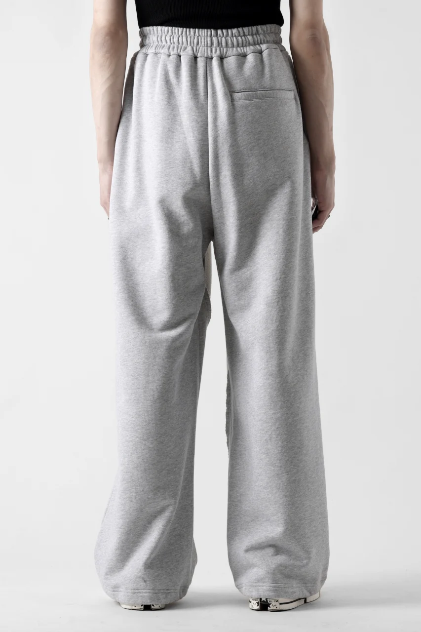 Feng Chen Wang PANELLED STRAIGHT SWEATPANTS (GREY) - Image 8