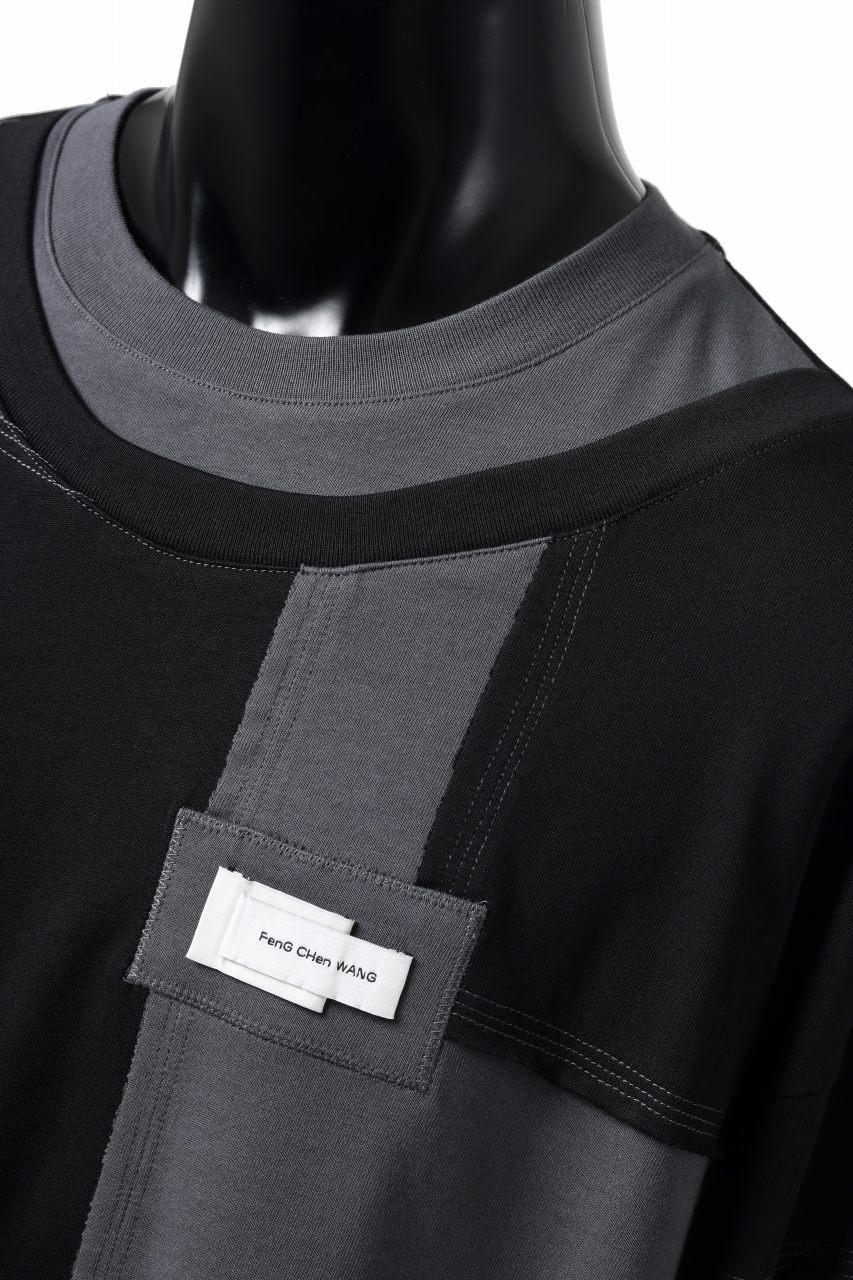 Feng Chen Wang PANELLED TOPS (BLACK/GREY) - Image 10