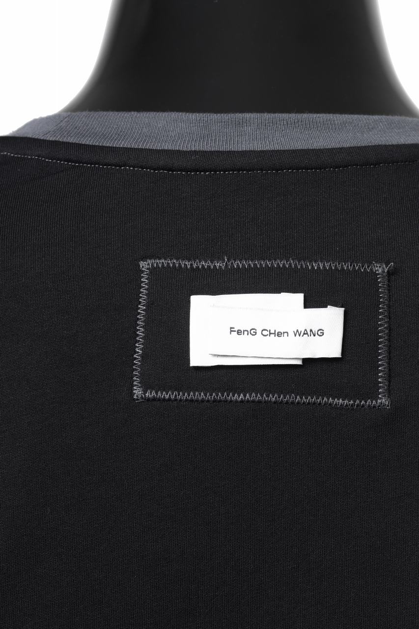 Feng Chen Wang PANELLED TOPS (BLACK/GREY) - Image 14