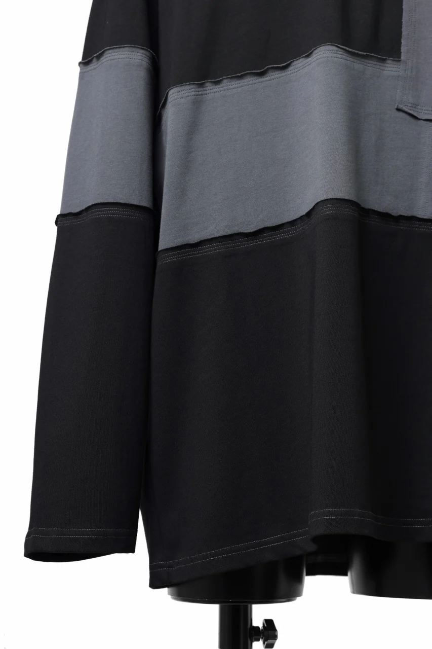 Feng Chen Wang PANELLED TOPS (BLACK/GREY) - Image 8