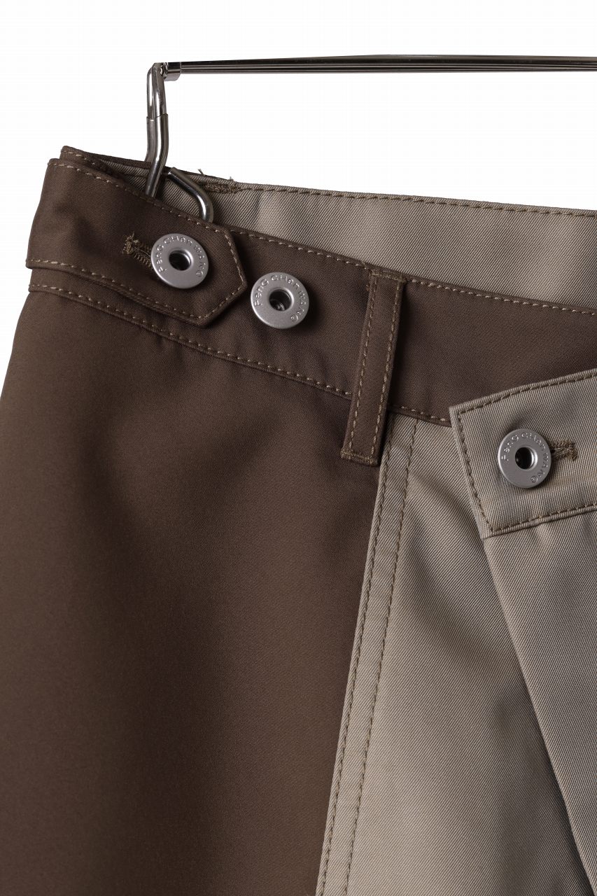 Feng Chen Wang PATCHWORK SHORTS (KHAKI/BROWN) - Image 18
