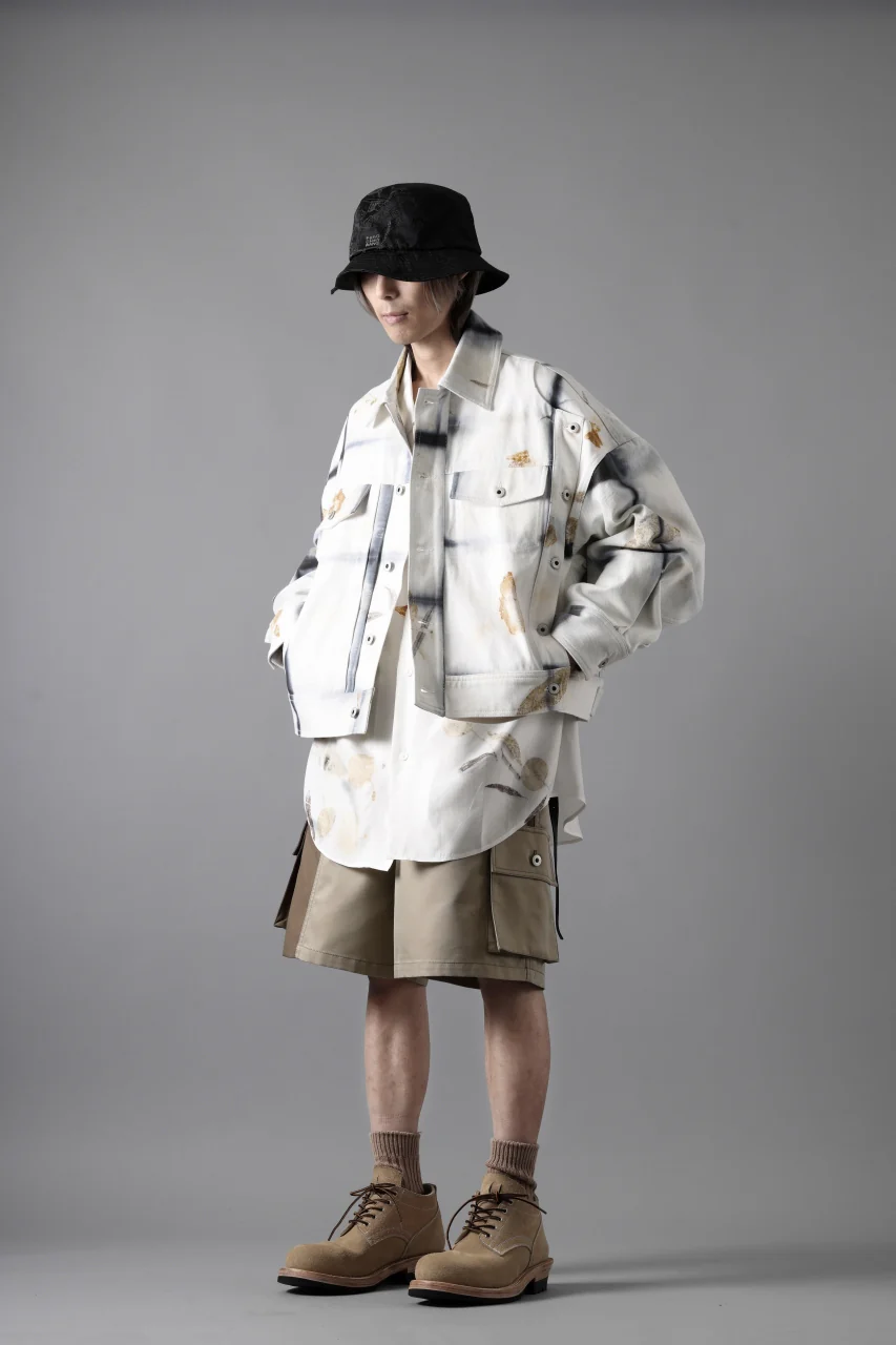 Feng Chen Wang PATCHWORK SHORTS (KHAKI/BROWN) - Image 26