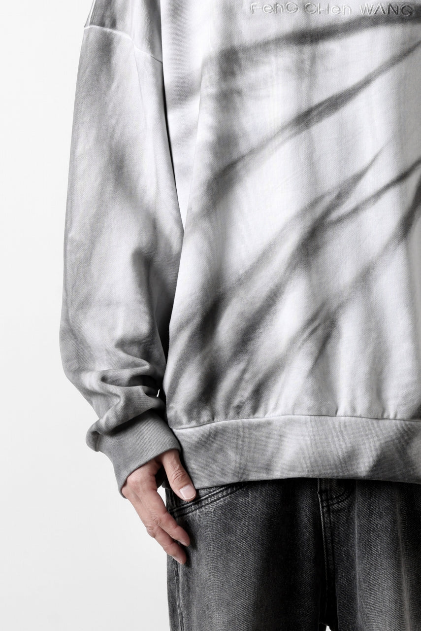 Feng Chen Wang TIE-DYED SWEATSHIRT (GREY/WHITE) - Image 26