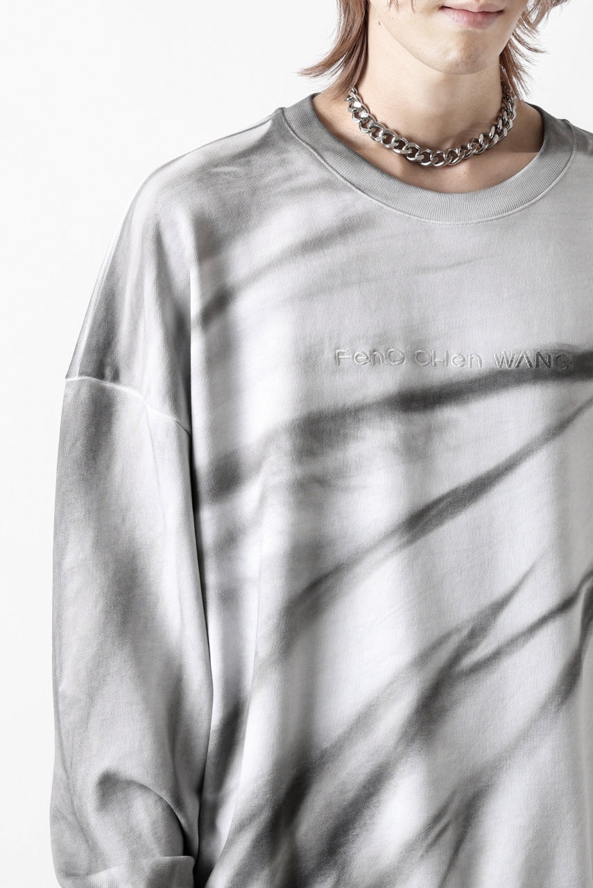 Feng Chen Wang TIE-DYED SWEATSHIRT (GREY/WHITE) - Image 27