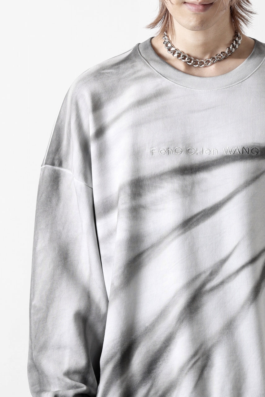 Feng Chen Wang TIE-DYED SWEATSHIRT (GREY/WHITE) - Image 28