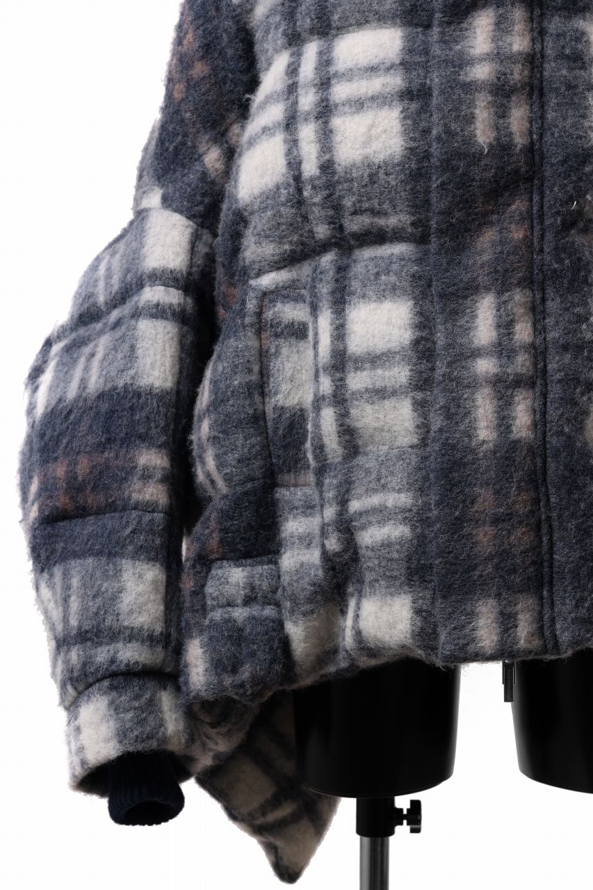 Feng Chen Wang UPSIDE DOWN JACKET IN CHECK PATTERN (NAVY) - Image 12