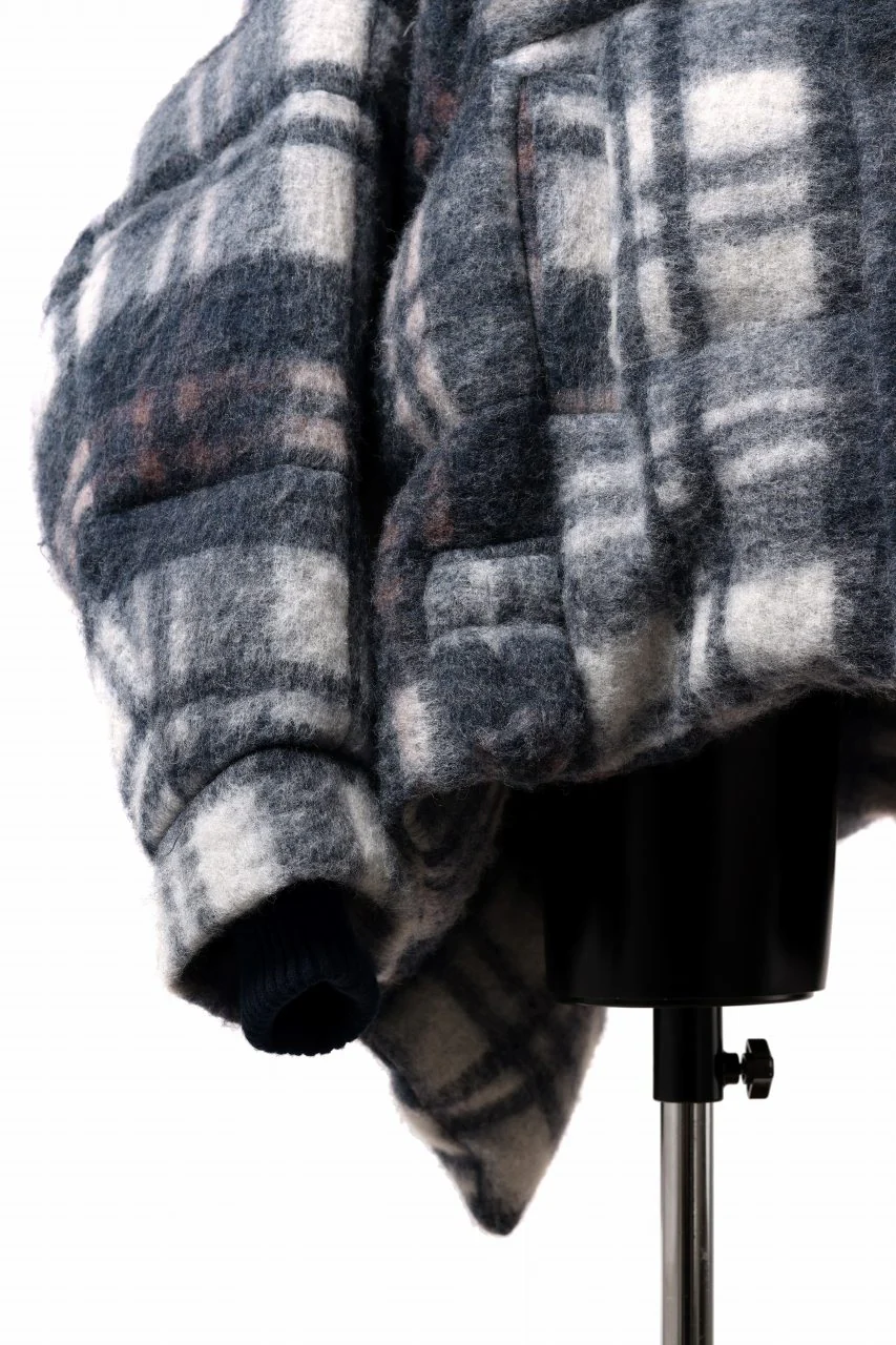 Feng Chen Wang UPSIDE DOWN JACKET IN CHECK PATTERN (NAVY) - Image 14