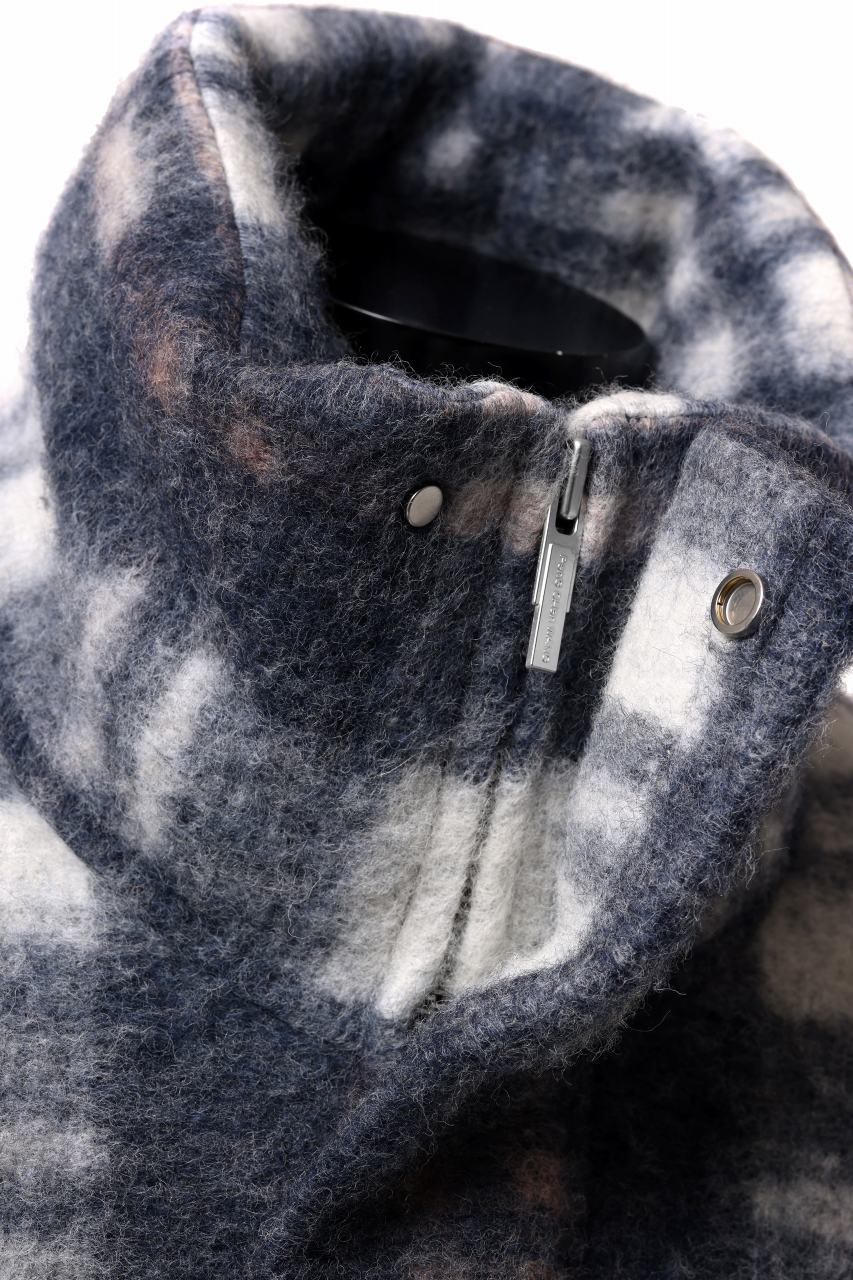 Feng Chen Wang UPSIDE DOWN JACKET IN CHECK PATTERN (NAVY) - Image 16
