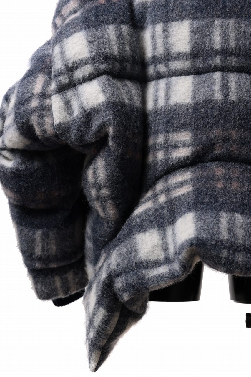 Feng Chen Wang UPSIDE DOWN JACKET IN CHECK PATTERN (NAVY) - Image 19