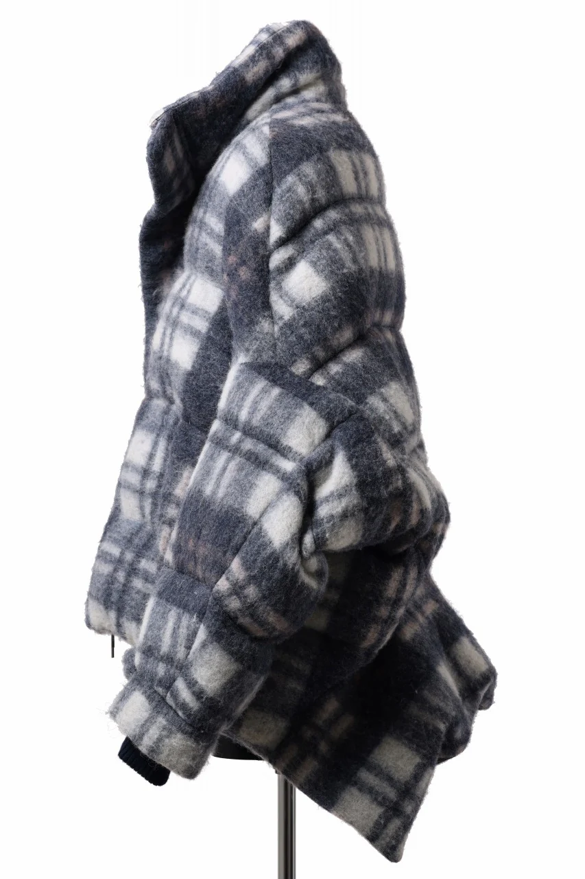 Feng Chen Wang UPSIDE DOWN JACKET IN CHECK PATTERN (NAVY) - Image 6