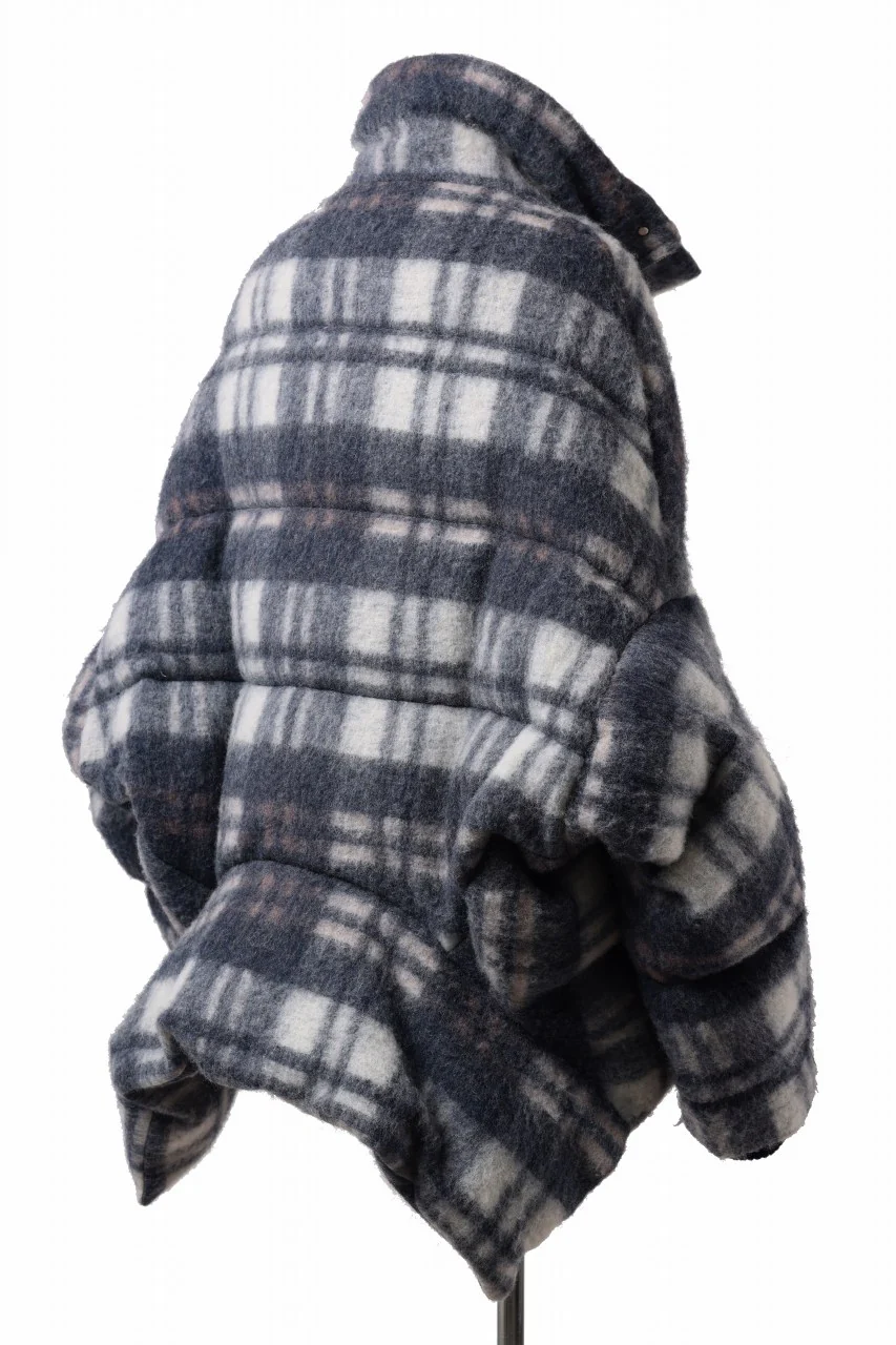 Feng Chen Wang UPSIDE DOWN JACKET IN CHECK PATTERN (NAVY) - Image 8