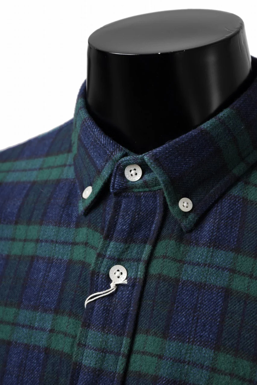 FINDERS KEEPERS®︎ AFTERMATH FK-NAME TAG B.D FLANNEL SHIRTS (BLACK WATCH) - Image 13