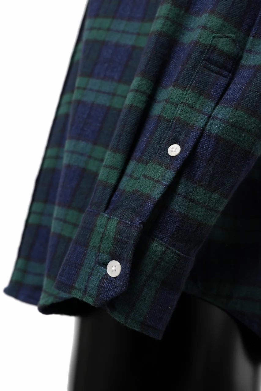 FINDERS KEEPERS®︎ AFTERMATH FK-NAME TAG B.D FLANNEL SHIRTS (BLACK WATCH) - Image 14