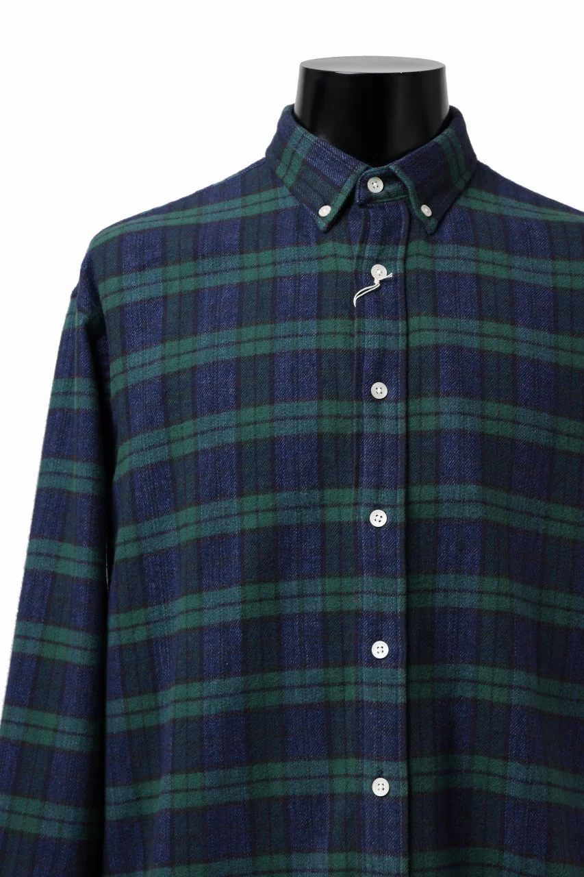 FINDERS KEEPERS®︎ AFTERMATH FK-NAME TAG B.D FLANNEL SHIRTS (BLACK WATCH) - Image 9