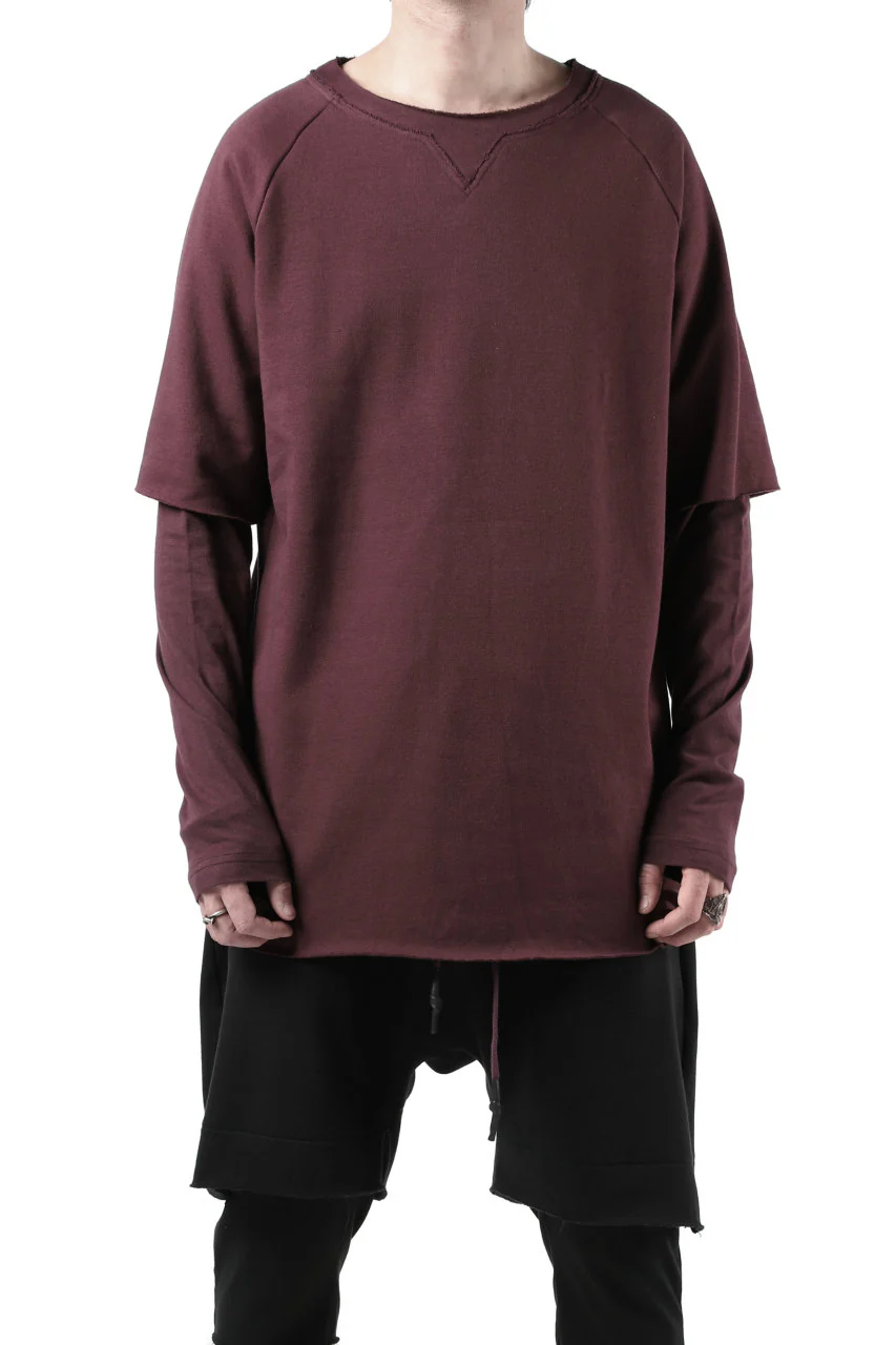 FIRST AID TO THE INJURED LAYERED SLEEVE TOPS / FRENCH TERRY + JERSEY (OXE) - Image 11