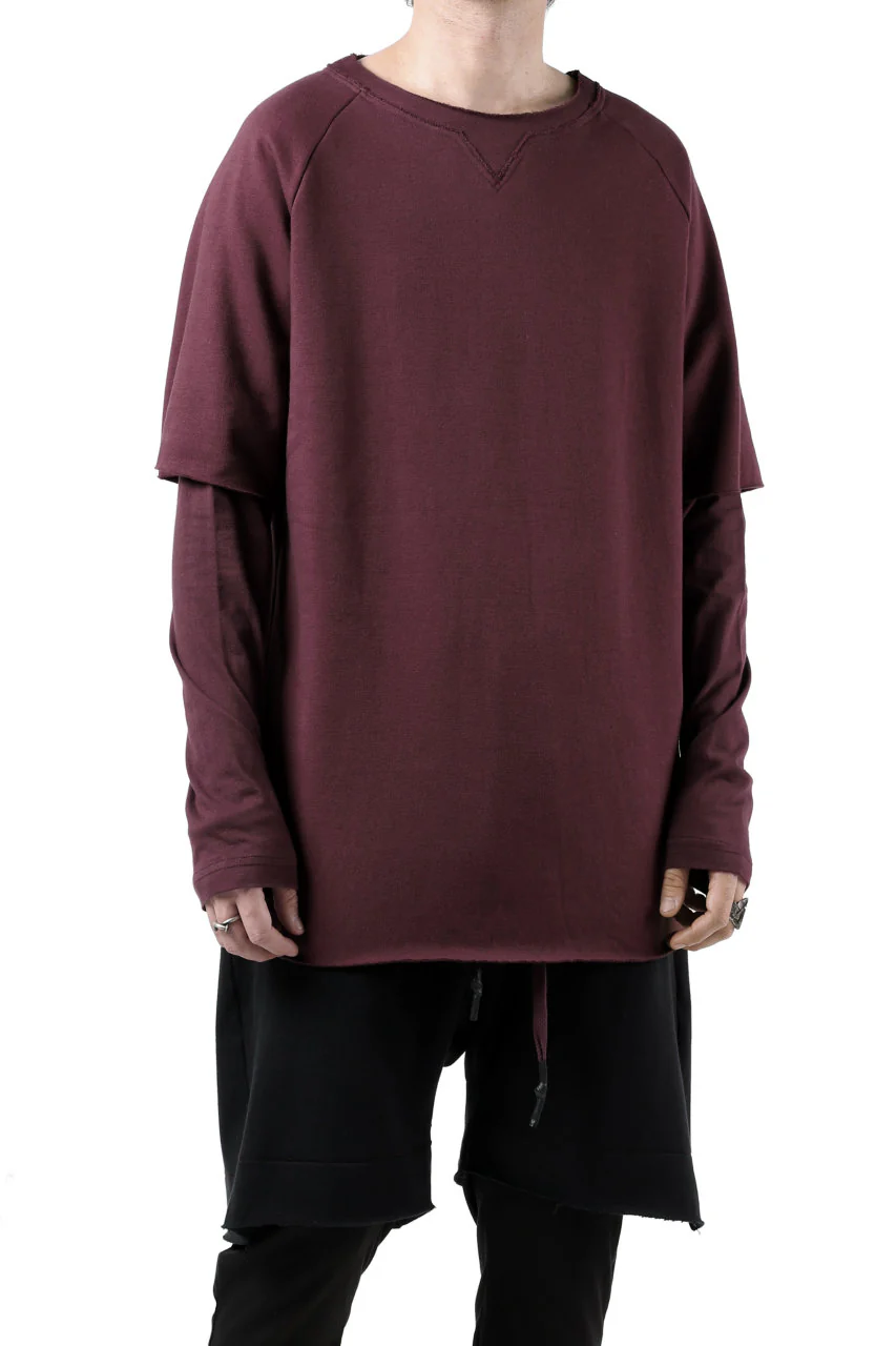 FIRST AID TO THE INJURED LAYERED SLEEVE TOPS / FRENCH TERRY + JERSEY (OXE) - Image 12