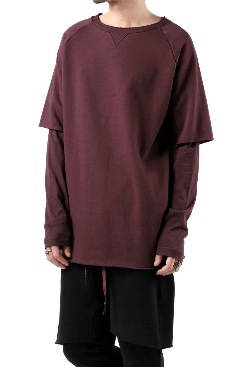 FIRST AID TO THE INJURED LAYERED SLEEVE TOPS / FRENCH TERRY + JERSEY (OXE) - Image 13
