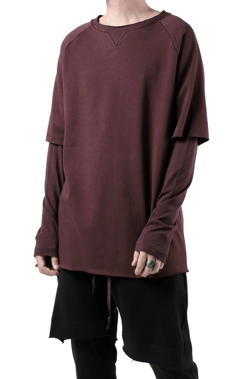 FIRST AID TO THE INJURED LAYERED SLEEVE TOPS / FRENCH TERRY + JERSEY (OXE) - Image 14