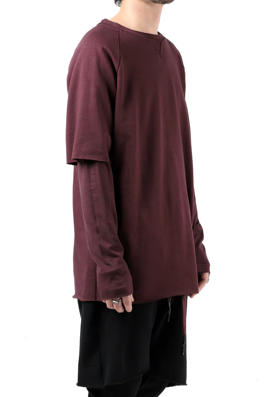 FIRST AID TO THE INJURED LAYERED SLEEVE TOPS / FRENCH TERRY + JERSEY (OXE) - Image 16