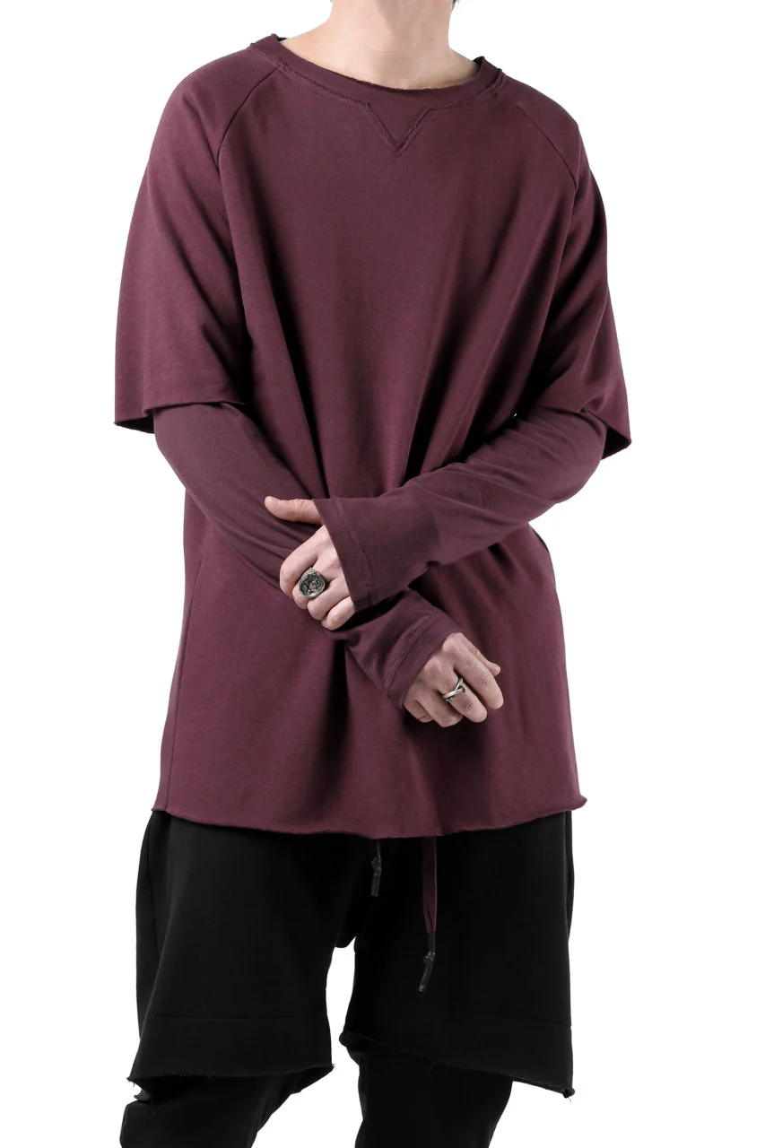 FIRST AID TO THE INJURED LAYERED SLEEVE TOPS / FRENCH TERRY + JERSEY (OXE) - Image 17