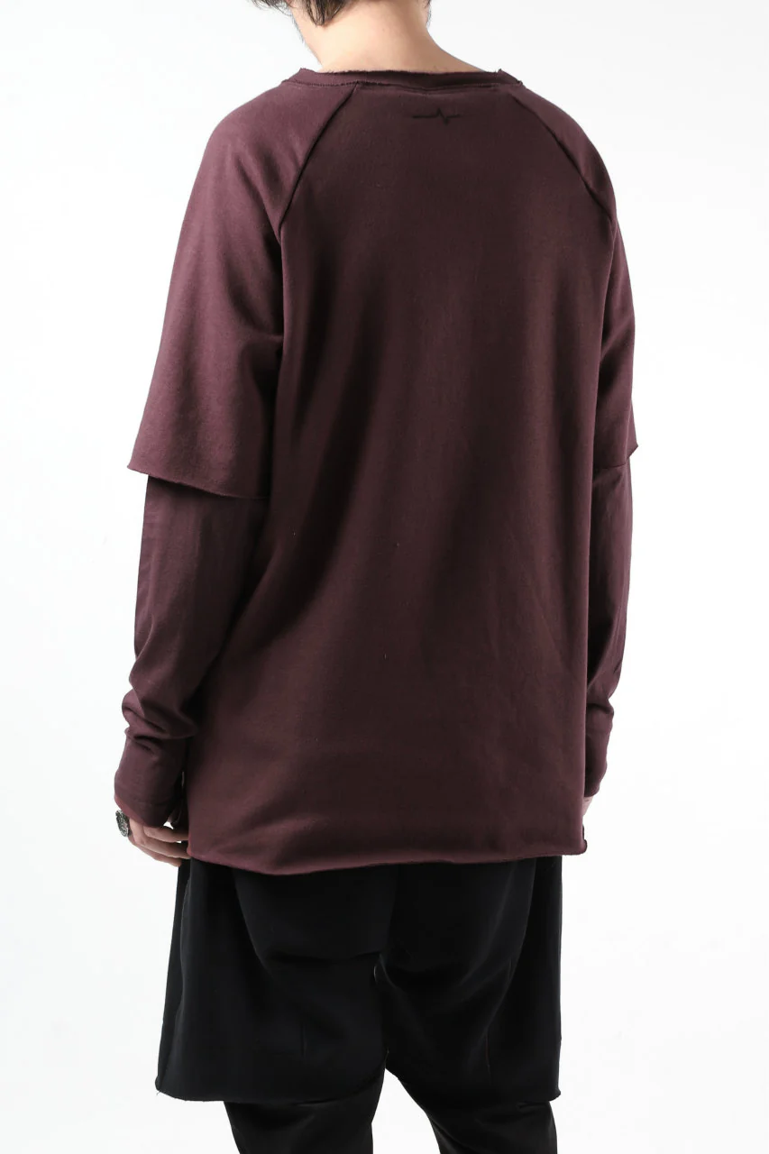 FIRST AID TO THE INJURED LAYERED SLEEVE TOPS / FRENCH TERRY + JERSEY (OXE) - Image 20