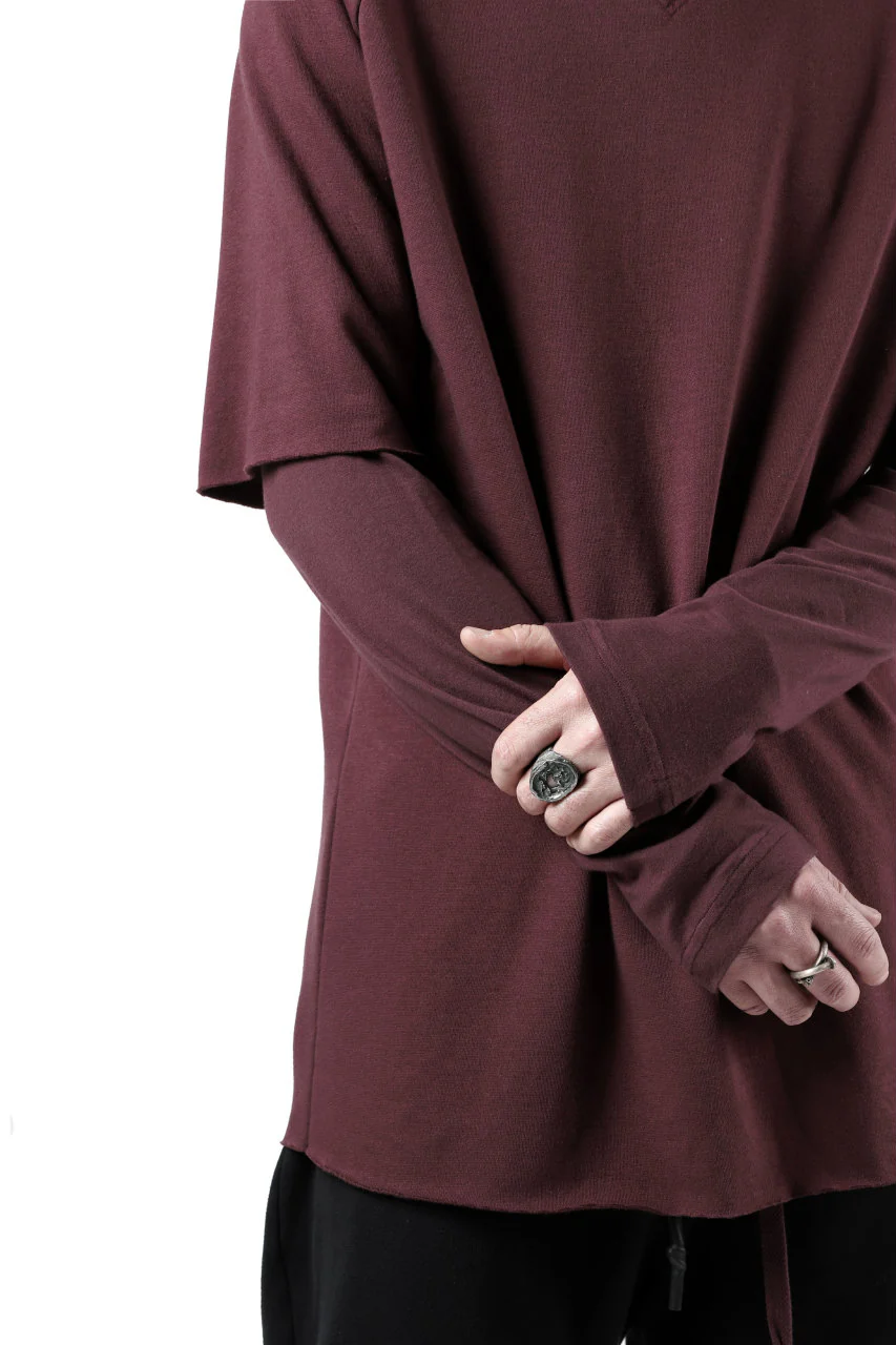 FIRST AID TO THE INJURED LAYERED SLEEVE TOPS / FRENCH TERRY + JERSEY (OXE) - Image 22