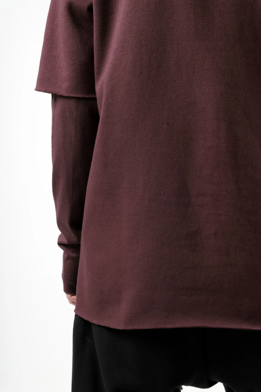 FIRST AID TO THE INJURED LAYERED SLEEVE TOPS / FRENCH TERRY + JERSEY (OXE) - Image 24