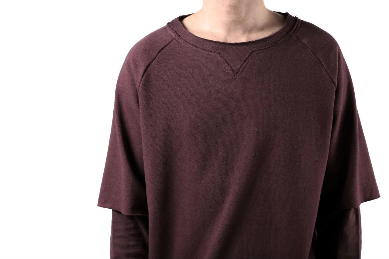 FIRST AID TO THE INJURED LAYERED SLEEVE TOPS / FRENCH TERRY + JERSEY (OXE) - Image 25