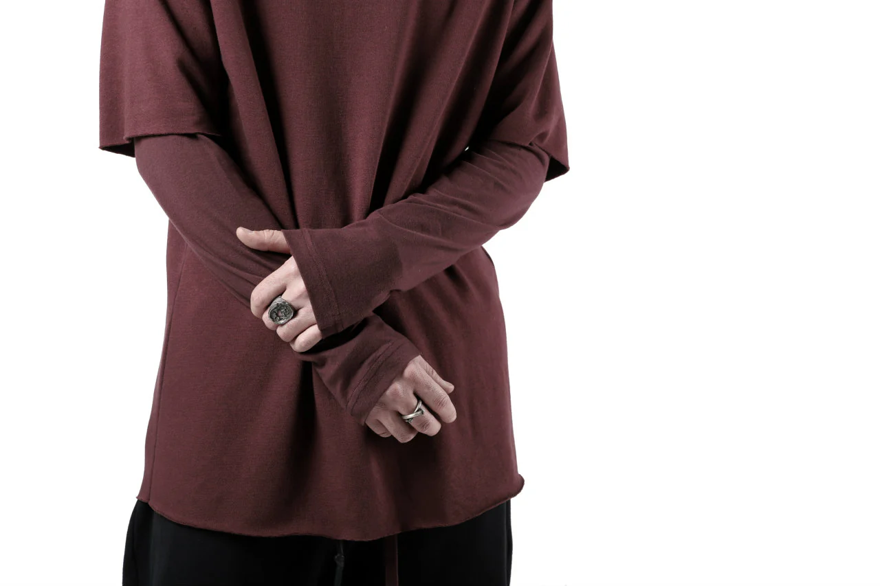 FIRST AID TO THE INJURED LAYERED SLEEVE TOPS / FRENCH TERRY + JERSEY (OXE) - Image 26