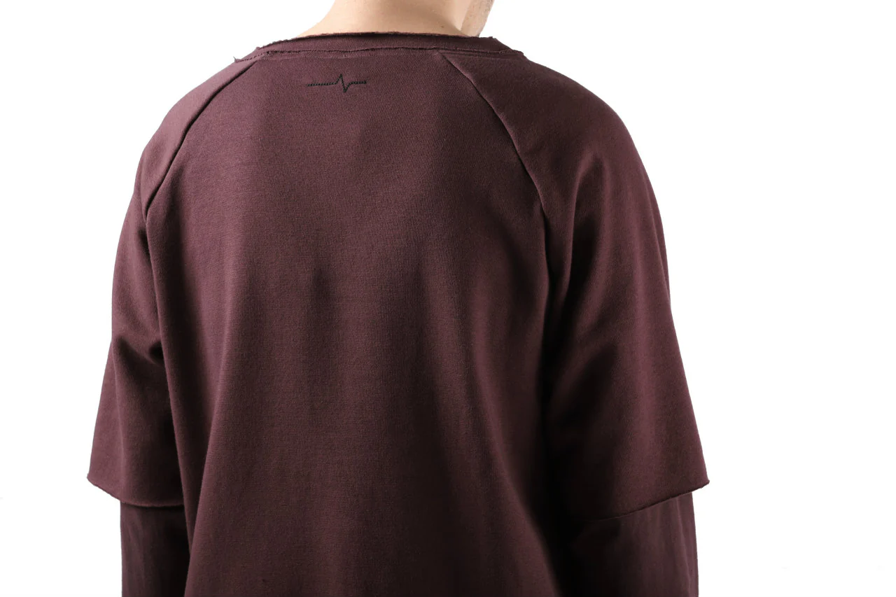 FIRST AID TO THE INJURED LAYERED SLEEVE TOPS / FRENCH TERRY + JERSEY (OXE) - Image 27