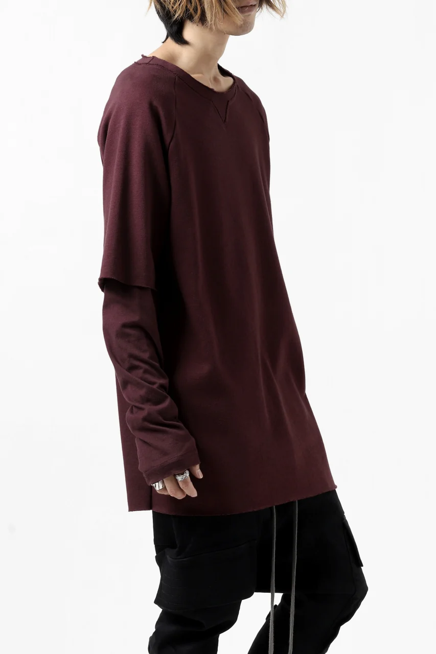 FIRST AID TO THE INJURED LAYERED SLEEVE TOPS / FRENCH TERRY + JERSEY (OXE) - Image 6