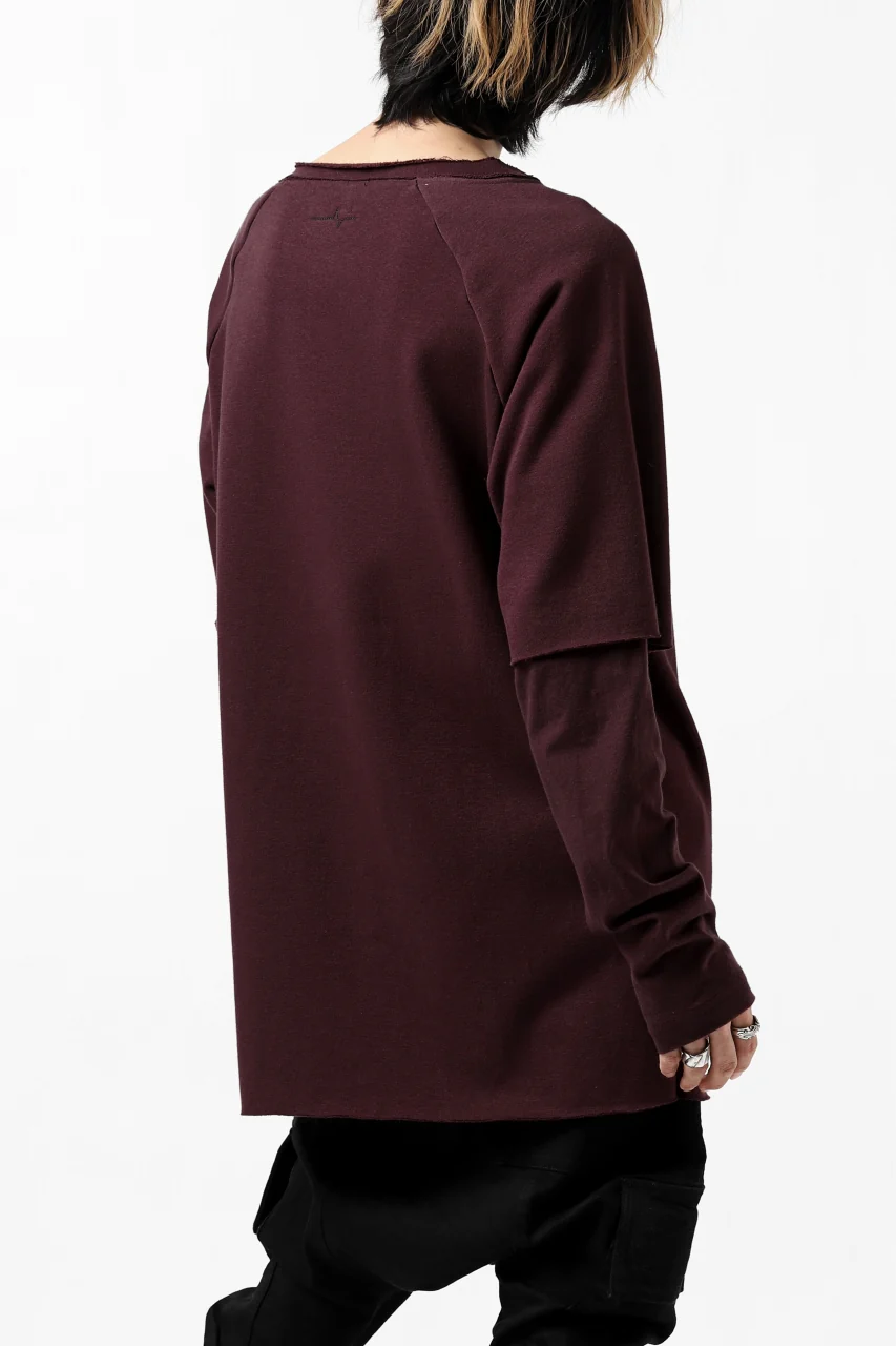 FIRST AID TO THE INJURED LAYERED SLEEVE TOPS / FRENCH TERRY + JERSEY (OXE) - Image 7