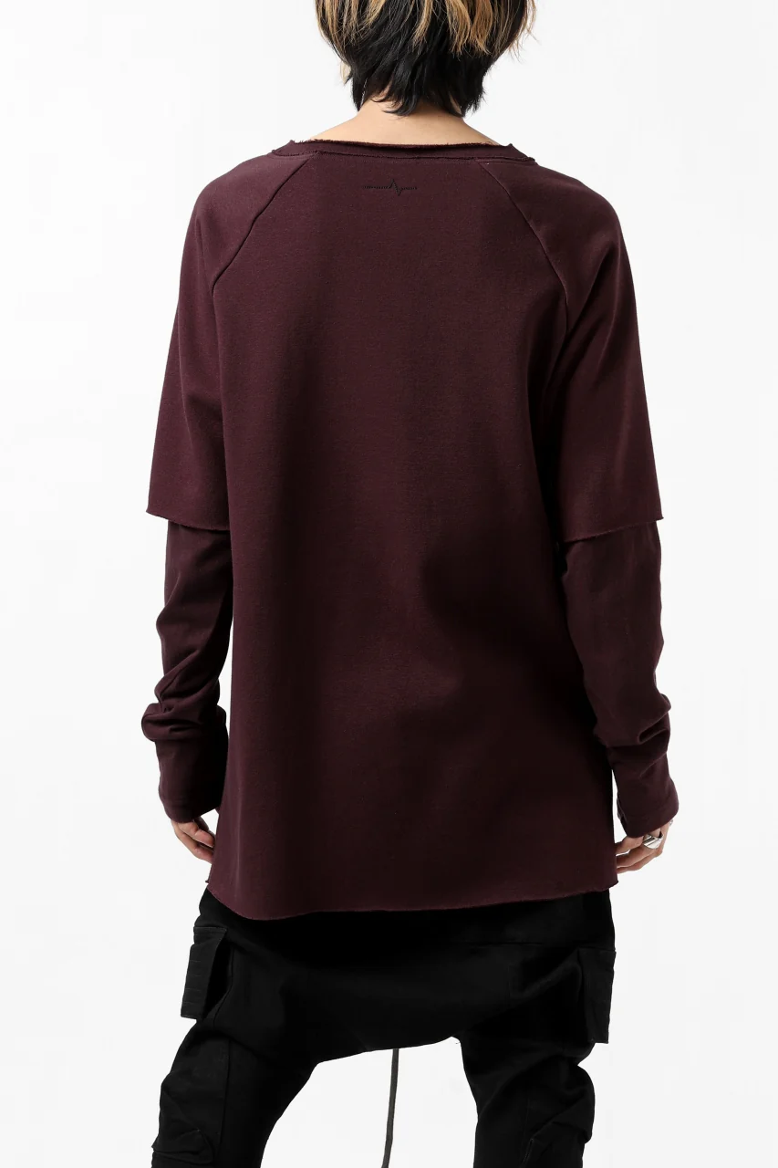 FIRST AID TO THE INJURED LAYERED SLEEVE TOPS / FRENCH TERRY + JERSEY (OXE) - Image 9