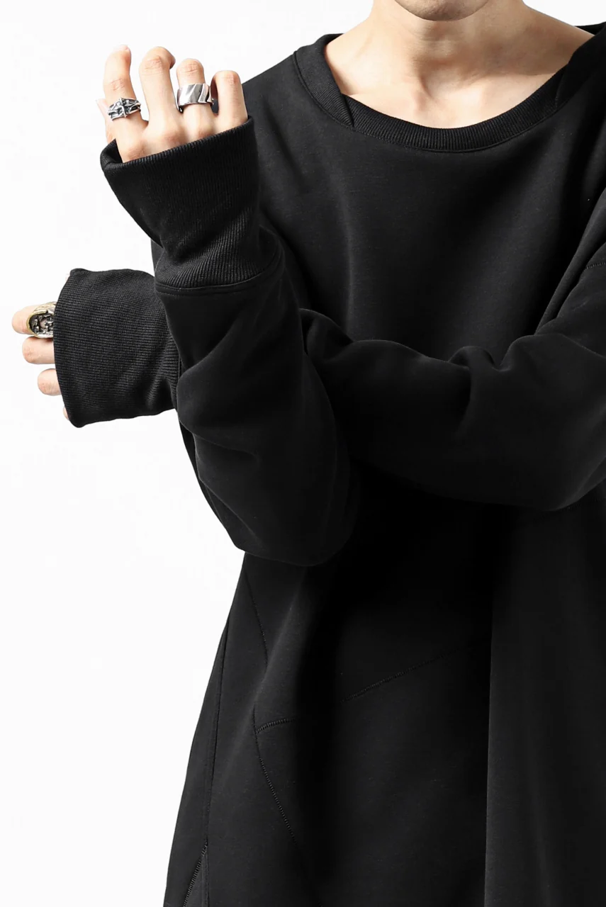 FIRST AID TO THE INJURED PRAGN SWEAT LONG TOPS / BRUSHED BACK TERRY (BLACK) - Image 15