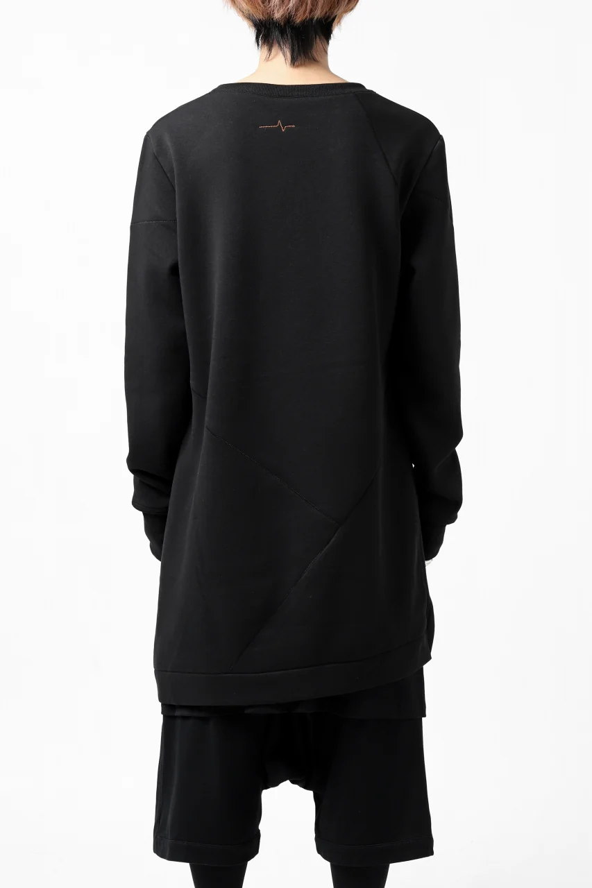 FIRST AID TO THE INJURED PRAGN SWEAT LONG TOPS / BRUSHED BACK TERRY (BLACK) - Image 3