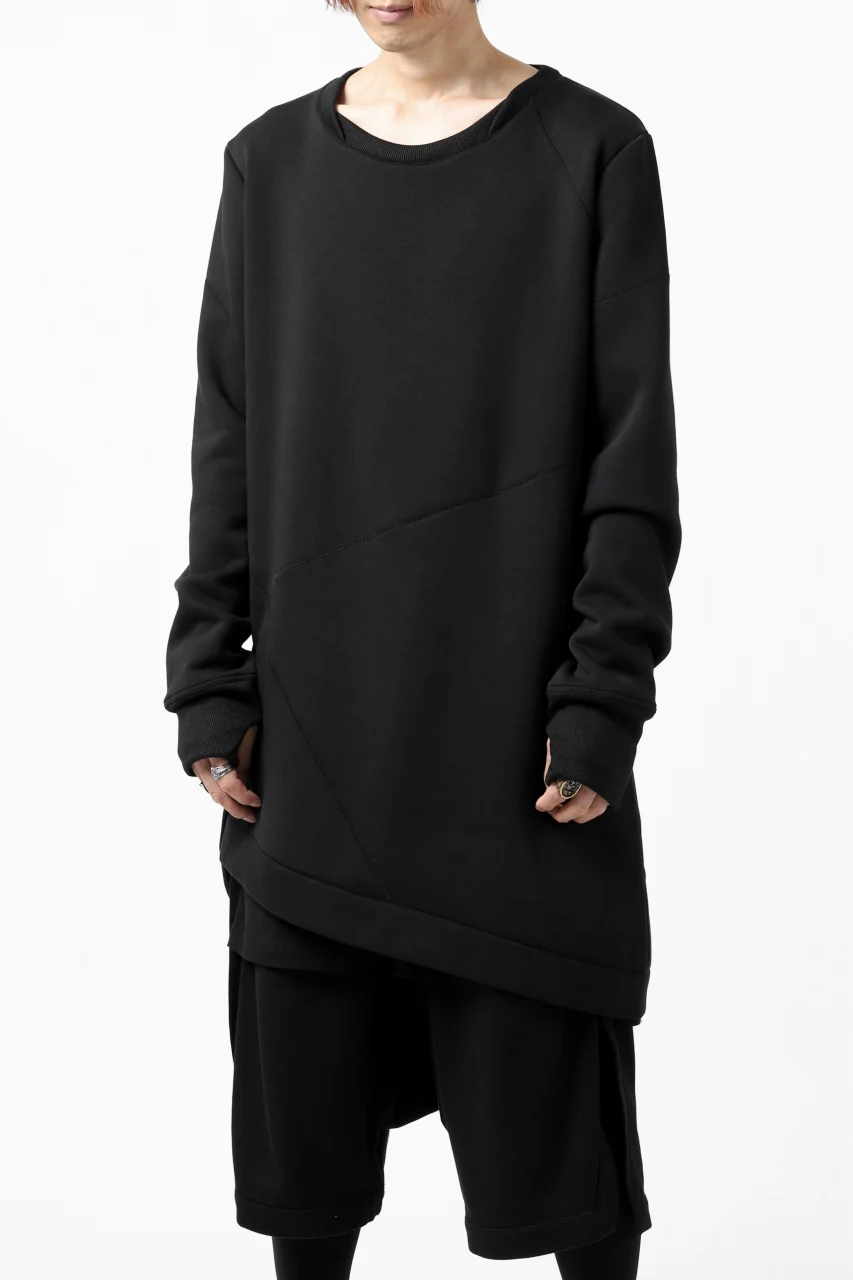 FIRST AID TO THE INJURED PRAGN SWEAT LONG TOPS / BRUSHED BACK TERRY (BLACK) - Image 4