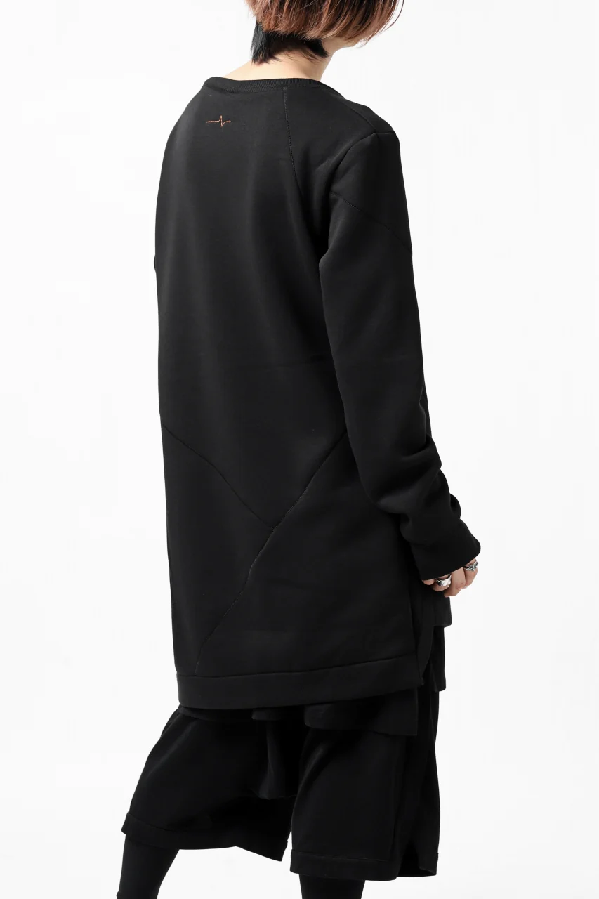 FIRST AID TO THE INJURED PRAGN SWEAT LONG TOPS / BRUSHED BACK TERRY (BLACK) - Image 6