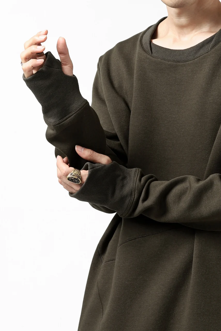 FIRST AID TO THE INJURED PRAGN SWEAT LONG TOPS / BRUSHED BACK TERRY (MOSS) - Image 22