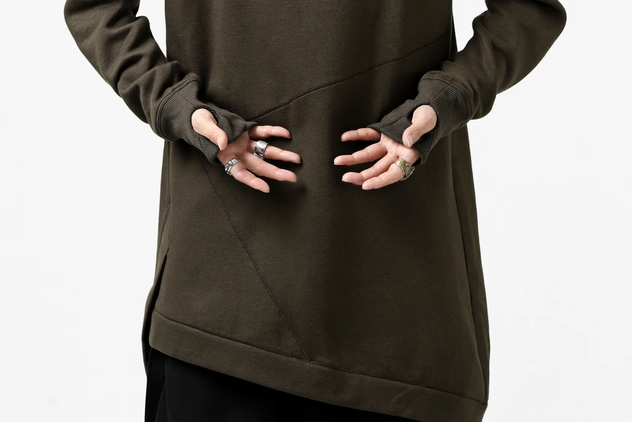 FIRST AID TO THE INJURED PRAGN SWEAT LONG TOPS / BRUSHED BACK TERRY (MOSS) - Image 29