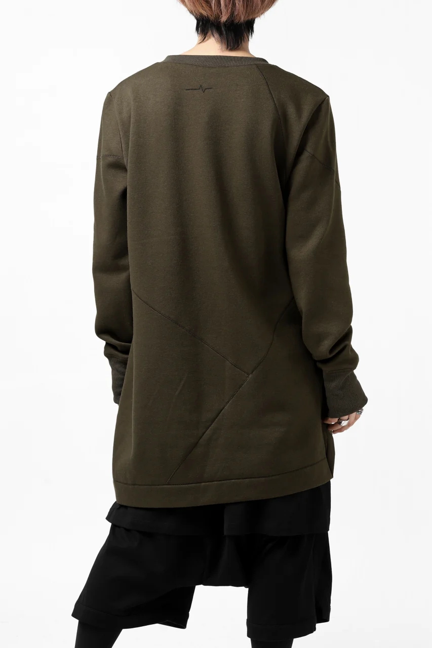 FIRST AID TO THE INJURED PRAGN SWEAT LONG TOPS / BRUSHED BACK TERRY (MOSS) - Image 3