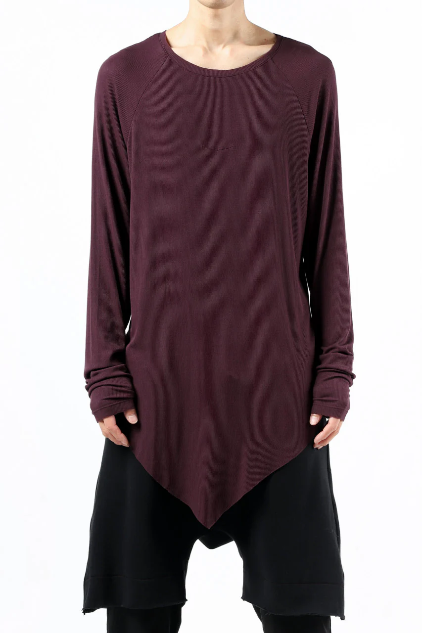 FIRST AID TO THE INJURED REHAM RAGLAN LONG SLEEVE T-SHIRT / MIXED UP RIB (OXE)