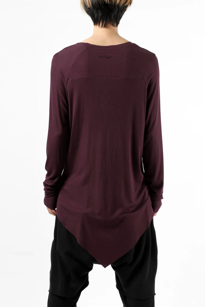 FIRST AID TO THE INJURED REHAM RAGLAN LONG SLEEVE T-SHIRT / MIXED UP RIB (OXE) - Image 4