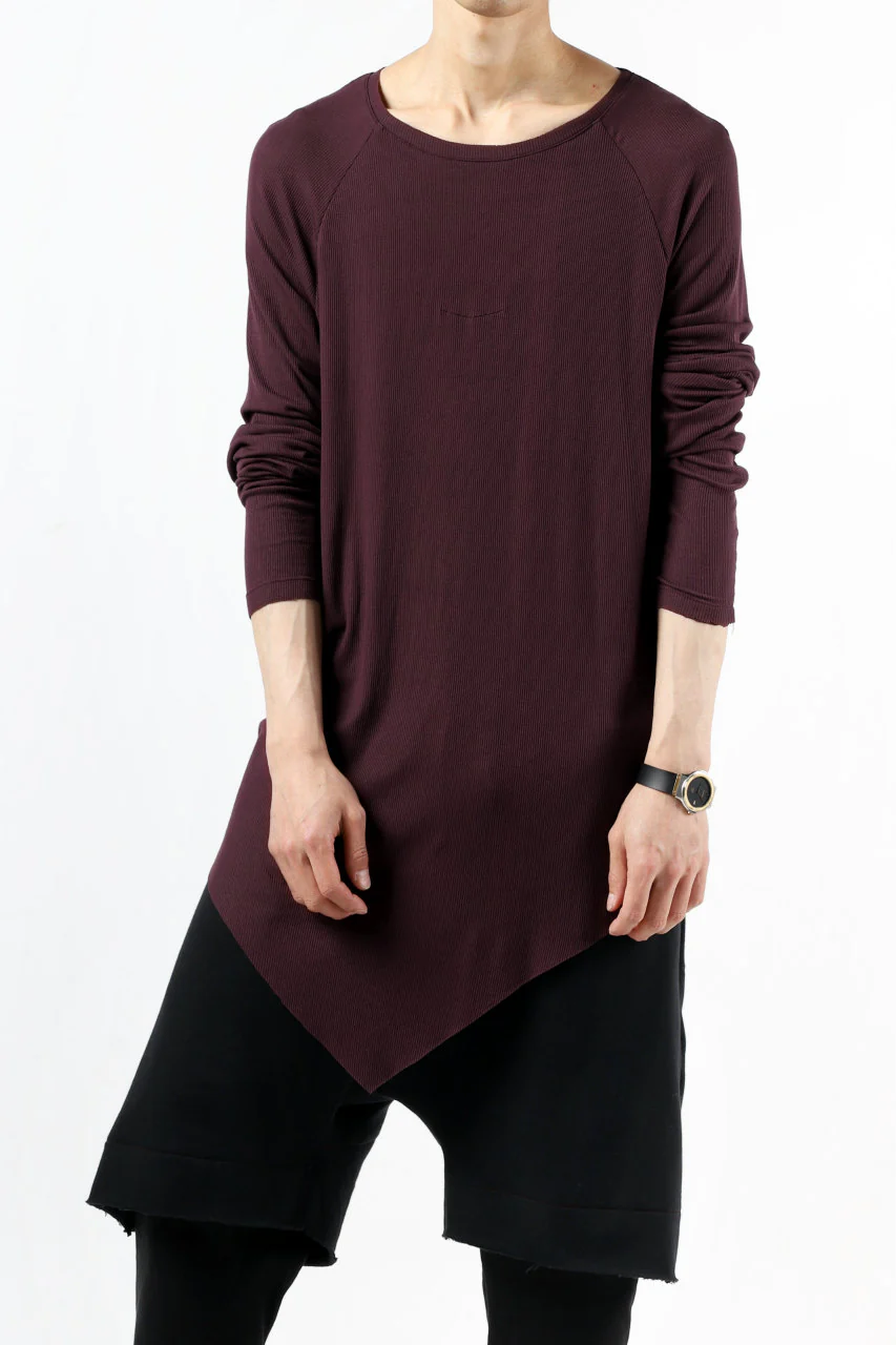 FIRST AID TO THE INJURED REHAM RAGLAN LONG SLEEVE T-SHIRT / MIXED UP RIB (OXE) - Image 5