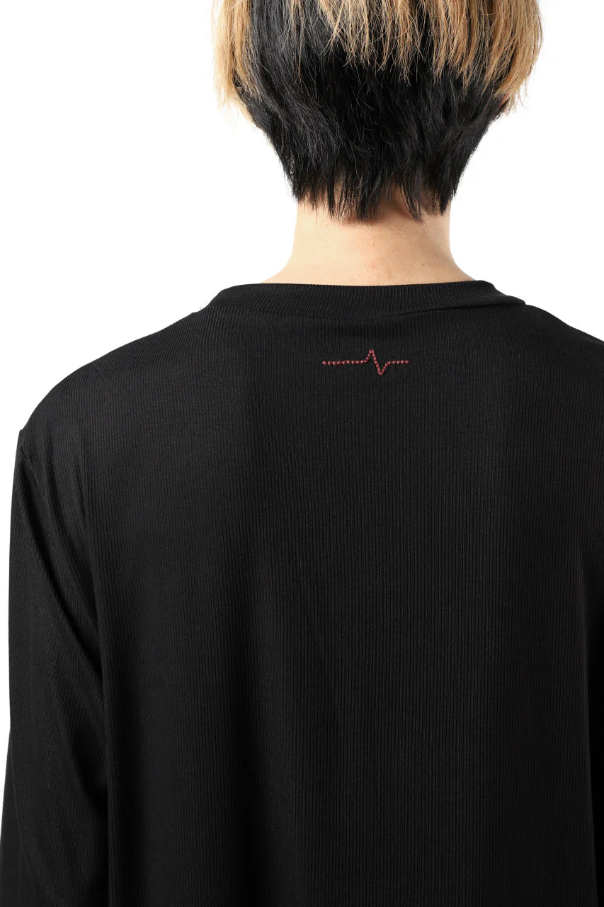 FIRST AID TO THE INJURED ROAMINY SHORT SLEEVE T-SHIRT / MIXED UP RIB (BLACK) - Image 7
