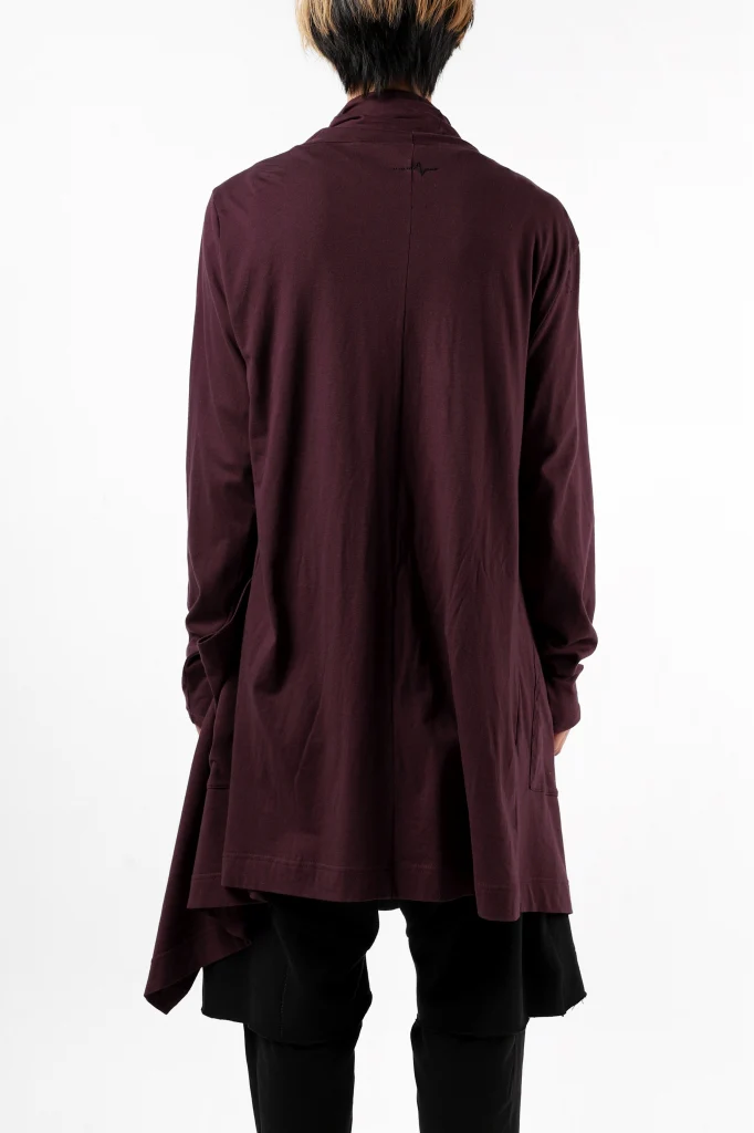 FIRST AID TO THE INJURED THEODOR DRAPE CARDIGAN / SINGLE JERSEY (OXE) - Image 6