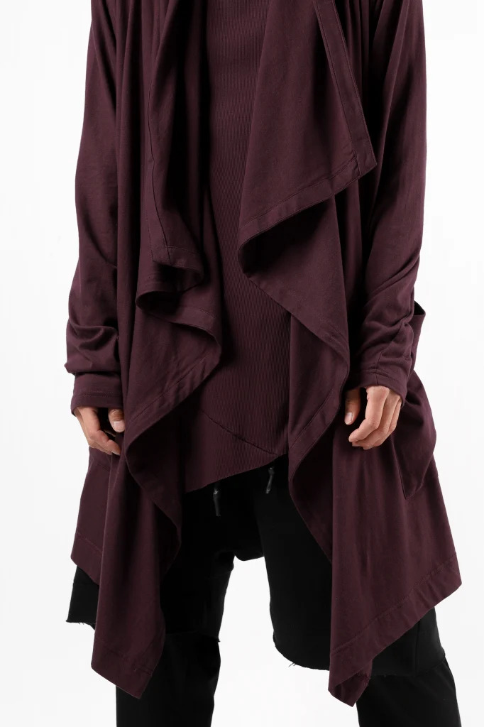 FIRST AID TO THE INJURED THEODOR DRAPE CARDIGAN / SINGLE JERSEY (OXE) - Image 8