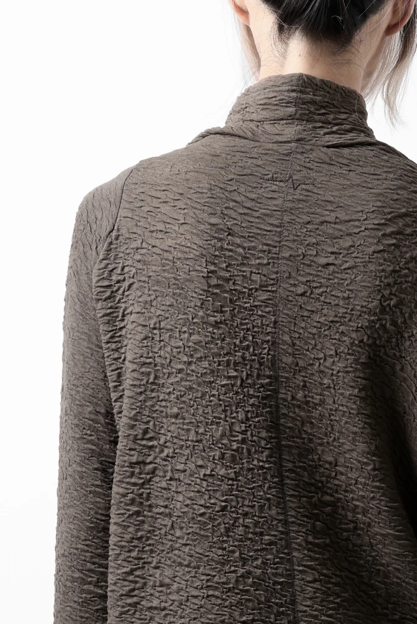 FIRST AID TO THE INJURED -UMEO- MOCK NECK LS TOPS / DOUBLE WAVY JERSEY (FOSSIL) - Image 28
