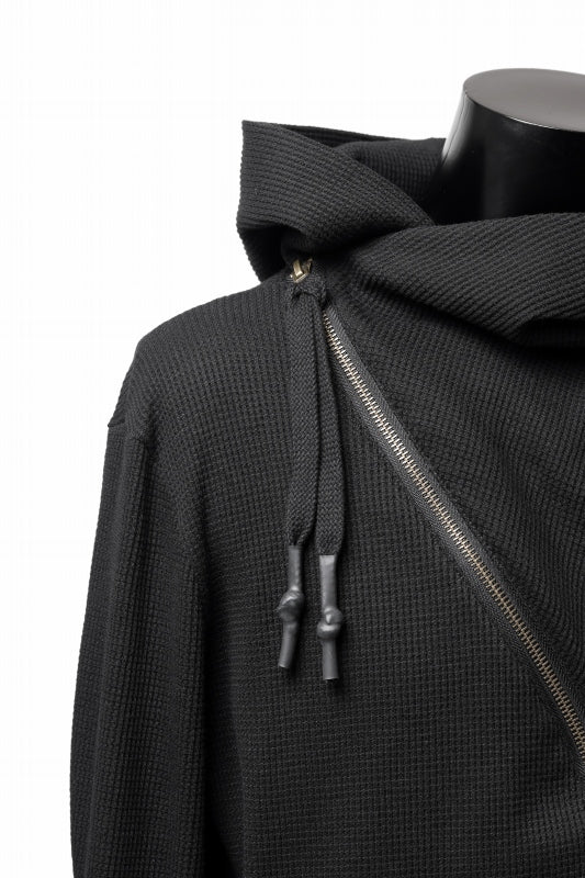 FIRST AID TO THE INJURED -VOX- ZIP HOODIE JACKET/ WAFFLE JERSEY (BLACK) - Image 10